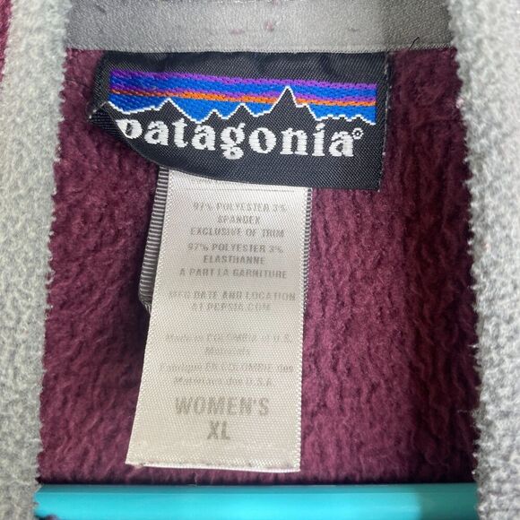 Patagonia Women’s XL Regulator R2 Full Zip Fleece Jacket Purple Fuzzy - Picture 6 of 10